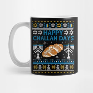 Happy Challah Days Hanukkah Chanukah Funny Jewish Bread Mug